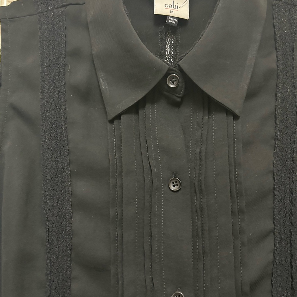 Cabi Black Button-Down Blouse - Picture 2 of 3